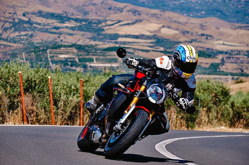 Road and track test of the dramatic and mouth-watering new MV. Lighter, more powerful and laden with new technology, including new rider aids