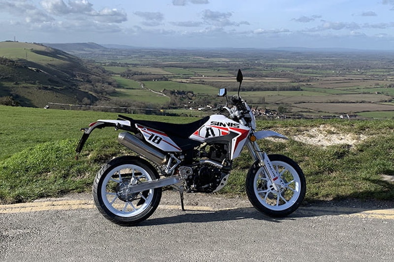 Sinnis’ L-plate Supermoto has funky styling, perky performance and very high spec for just £2399