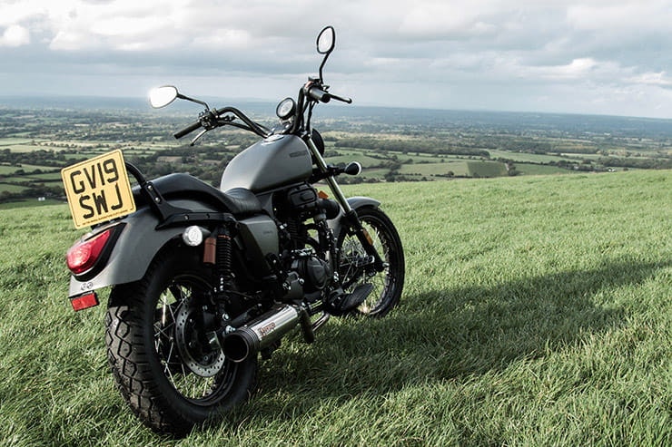Like a mini-Harley Sportster, this £2200 125cc cruiser has plenty of attitude