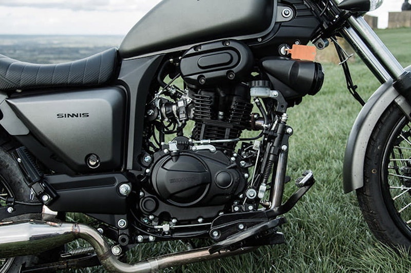 Like a mini-Harley Sportster, this £2200 125cc cruiser has plenty of attitude