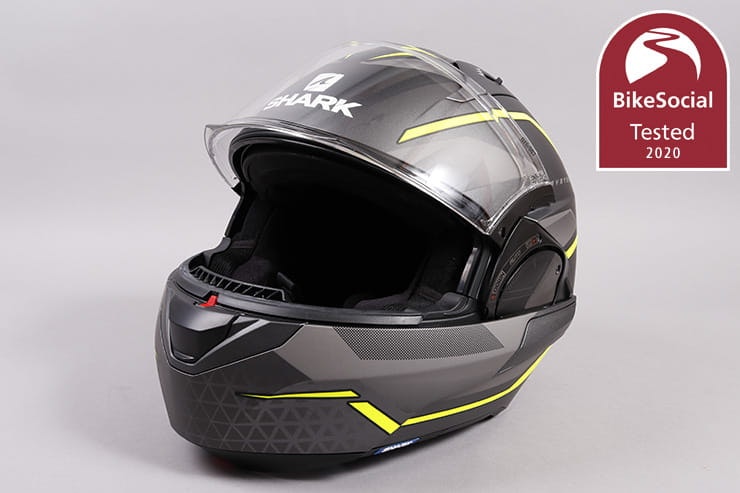 The Shark Evo ES doubles as a full-face and an open-face or jet helmet. But how noisy is it, and how comfortable over 2,000 miles can it be? Full review…