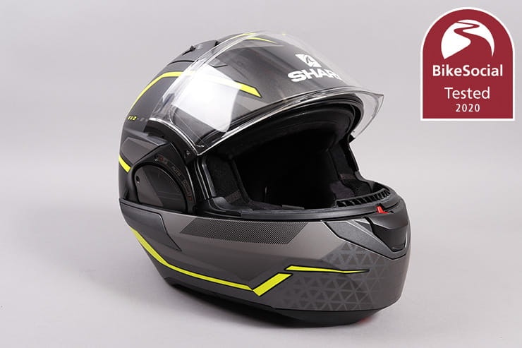 The Shark Evo ES doubles as a full-face and an open-face or jet helmet. But how noisy is it, and how comfortable over 2,000 miles can it be? Full review…