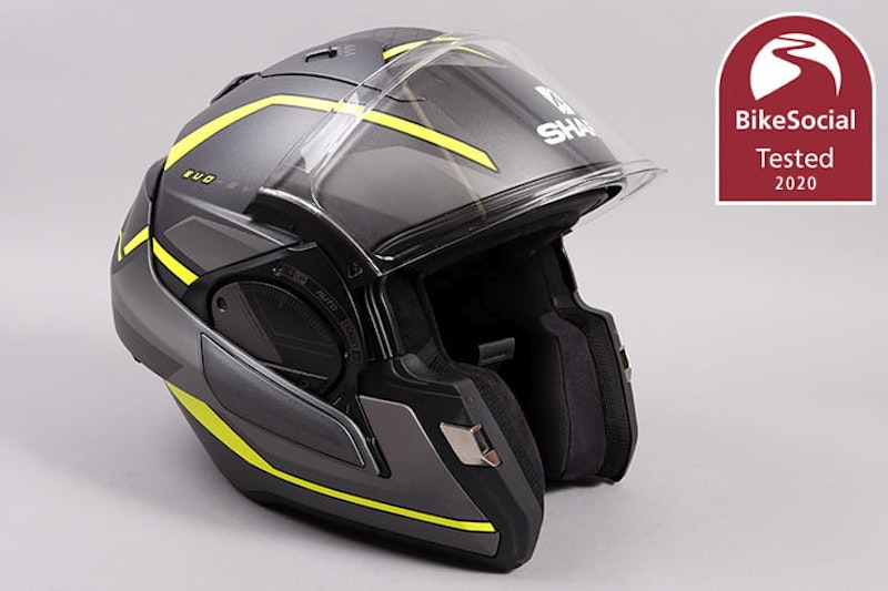 The Shark Evo ES doubles as a full-face and an open-face or jet helmet. But how noisy is it, and how comfortable over 2,000 miles can it be? Full review…