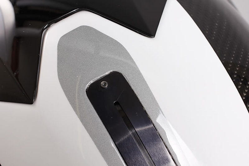 Tested: Shark Spartan helmet review slider for sun visor