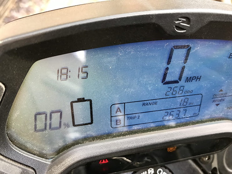 Zero percent remaining