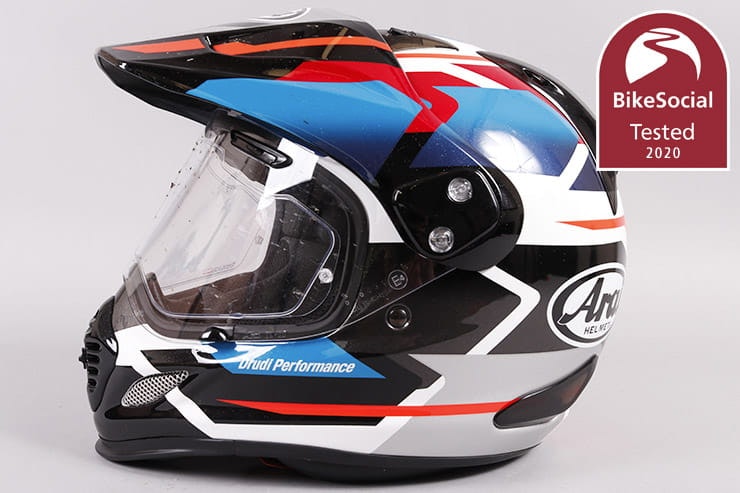 Full review of the Arai Tour-X 4 adventure motorcycle helmet. A peak helps keep the sun out of your eyes, but is this the best all-round bike lid?