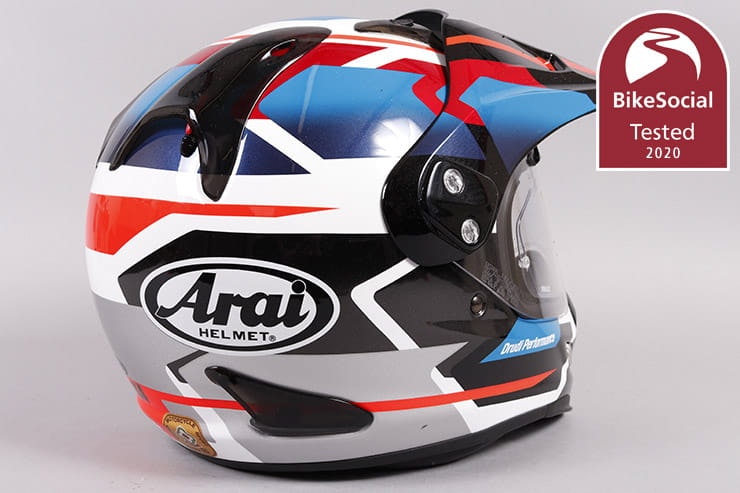 Full review of the Arai Tour-X 4 adventure motorcycle helmet. A peak helps keep the sun out of your eyes, but is this the best all-round bike lid?