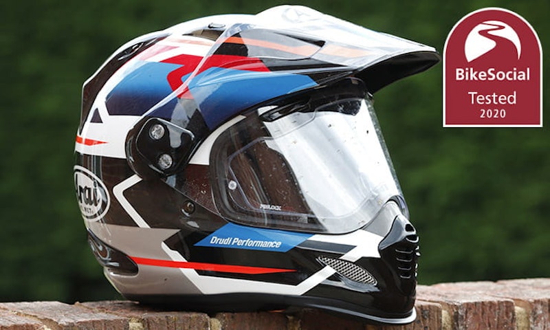 Full review of the Arai Tour-X 4 adventure motorcycle helmet. A peak helps keep the sun out of your eyes, but is this the best all-round bike lid?