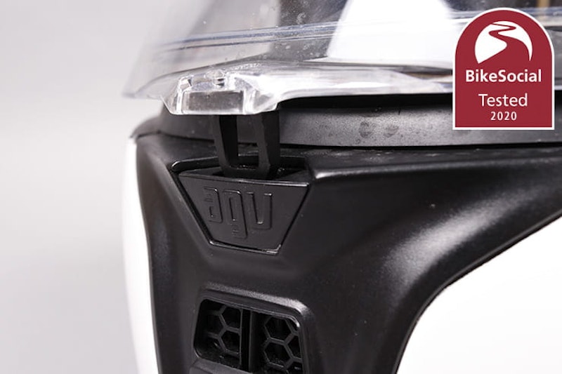 Tested: AGV Sport Modular flip-front helmet review. Can it beat the Shoei Neotec II and the Schuberth C4 Pro as the best flip-up lid?