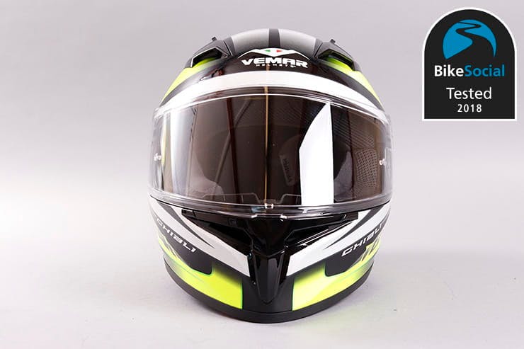 Vemar ZEPHIR Mark Z016 Integral Motorcycle Helmet Black Yellow For Sale - View #8