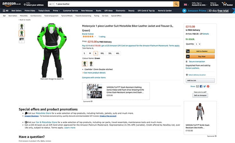 Cheap motorcycle leathers fake danger_04