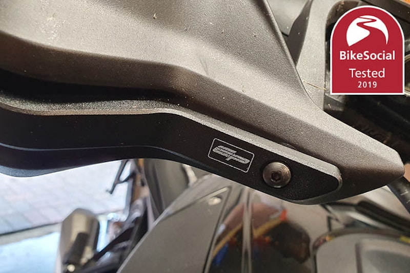 Full review of the Evotech-Performance Hand Guard Protectors; beyond adding strength, they also add weight, reducing bar vibration on the BMW S1000XR…