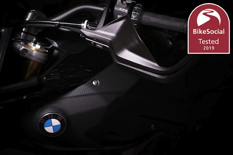 Full review of the Evotech-Performance Hand Guard Protectors; beyond adding strength, they also add weight, reducing bar vibration on the BMW S1000XR…
