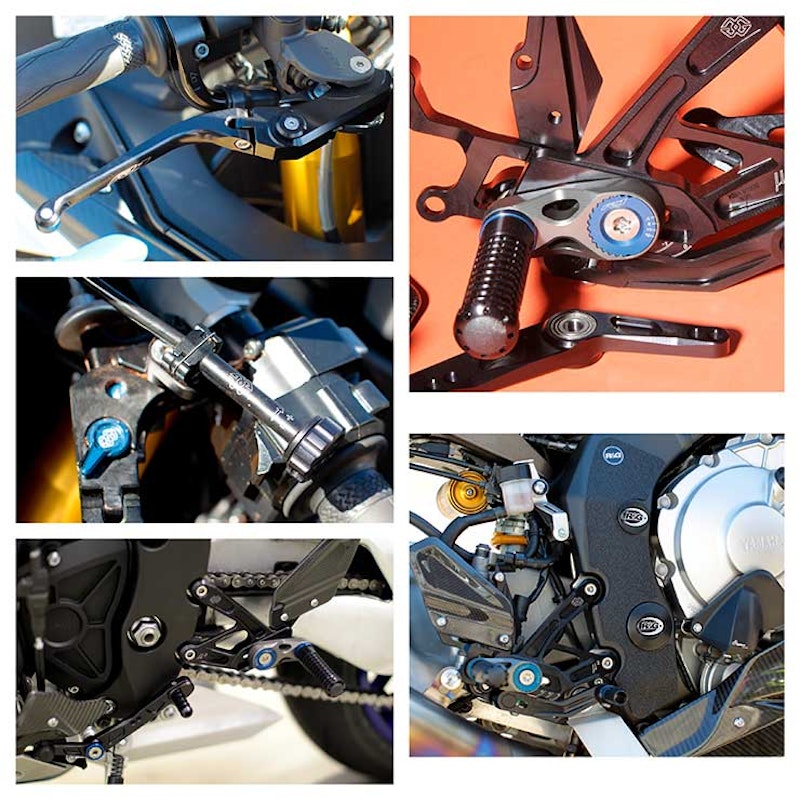 Yamaha R1M , Racing Levers, R&G Boot Guard