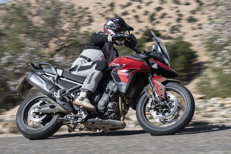 the 2020 Tiger 900 is nothing if not new, new and genuinely, innovatively, definitively, never-been-seen-before new.