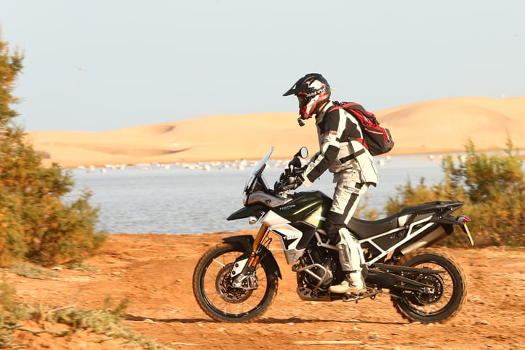 the 2020 Tiger 900 is nothing if not new, new and genuinely, innovatively, definitively, never-been-seen-before new.