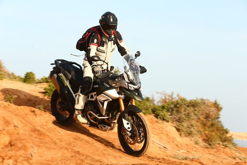 the 2020 Tiger 900 is nothing if not new, new and genuinely, innovatively, definitively, never-been-seen-before new.