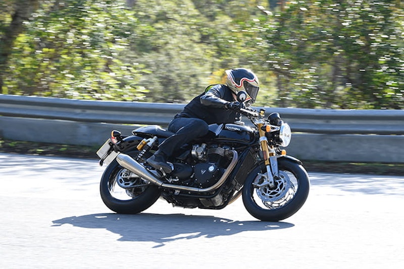 Updated for 2020 making it faster, lighter, revvier with better tyres and brakes, we ride the new Triumph Thruxton RS.