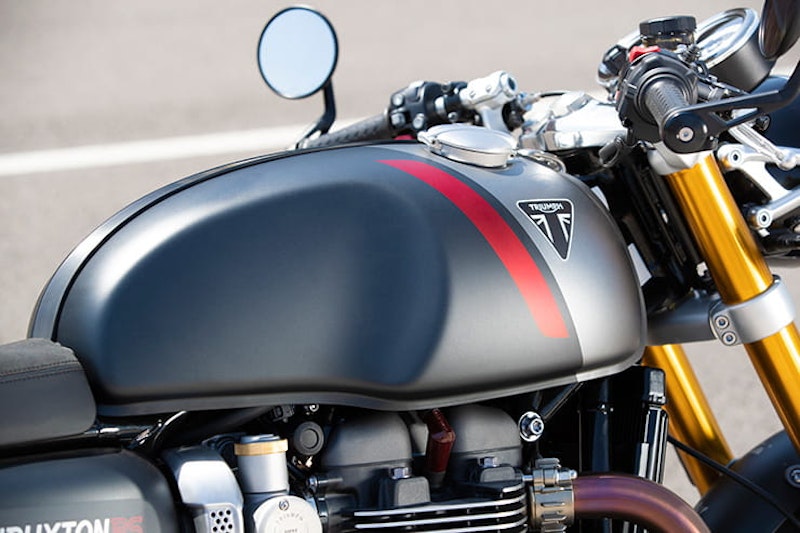 Updated for 2020 making it faster, lighter, revvier with better tyres and brakes, we ride the new Triumph Thruxton RS.