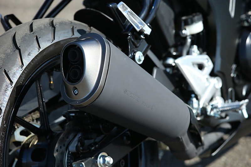 Suzuki GSX-R125 exhaust end can