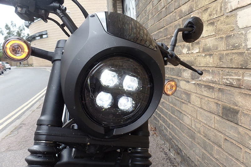 Entry level cruiser with attitude, or CB500 in gothic fancy dress? We review the 2020 Rebel SE to see if it is the best A2 compliant bobber.