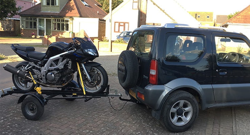 Road bike to track bike_SV650