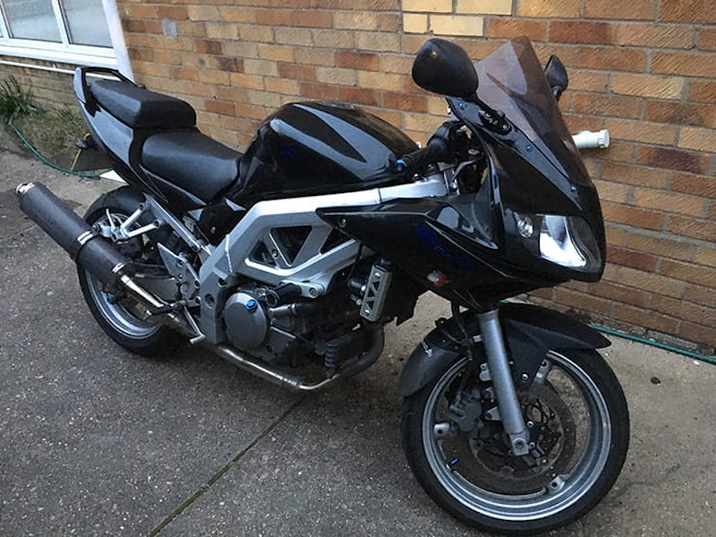 Road bike to track bike_SV650