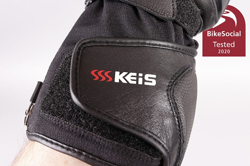 Waterproof, heated, armoured gloves powered from the bike battery or their own portable units