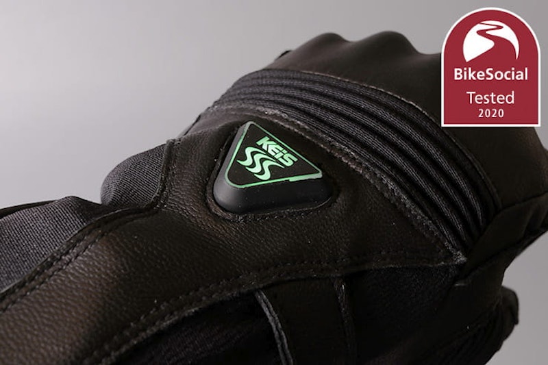 Waterproof, heated, armoured gloves powered from the bike battery or their own portable units