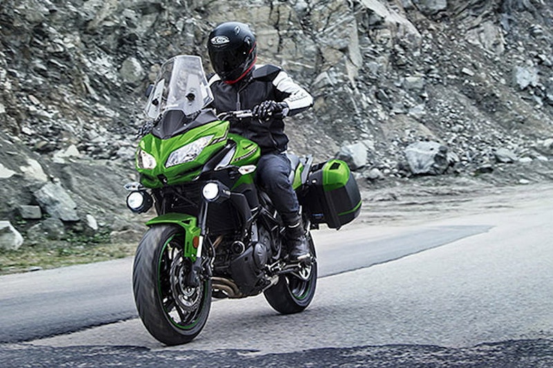 Here’s our pick of the current ‘10 bikes with the longest ranges’, with up to 400-miles from tank potentially achievable