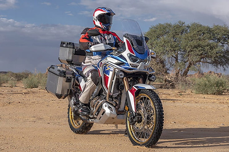 Here’s our pick of the current ‘10 bikes with the longest ranges’, with up to 400-miles from tank potentially achievable