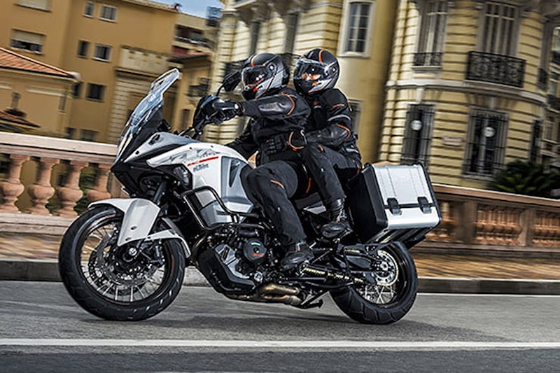 Here’s our pick of the current ‘10 bikes with the longest ranges’, with up to 400-miles from tank potentially achievable