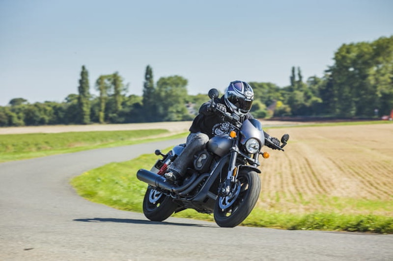 2017 Harley-Davidson Street Rod cornering
