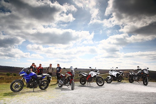 Middleweight Sports Tourers: Yamaha Tracer 700 vs Kawasaki Versys 650 vs Honda NC750X vs Suzuki V-Strom 650 v BMW F700GS Rallye