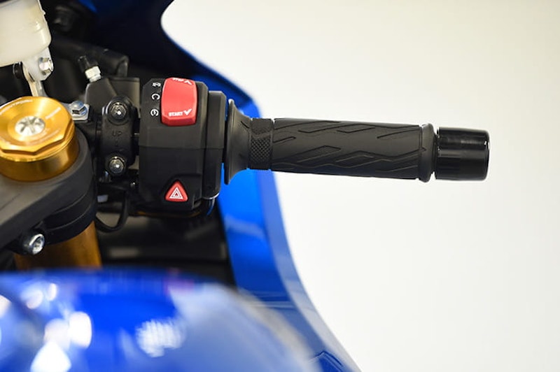 Hand controls of the Suzuki GSXR1000RR