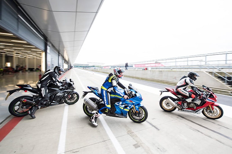 Honda CBR1000RR Fireblade, Kawasaki ZX10RR Ninja and Suzuki GSXR1000RR