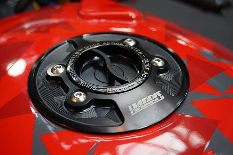 Royal Enfield Nought Tea GT Harris Performance fuel cap