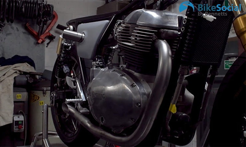 Royal Enfield Nought Tea GT at Harris Performance
