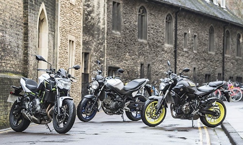 2017 Kawasaki Z650 meets its rivals - Suzuki SV650 and Yamaha MT-07