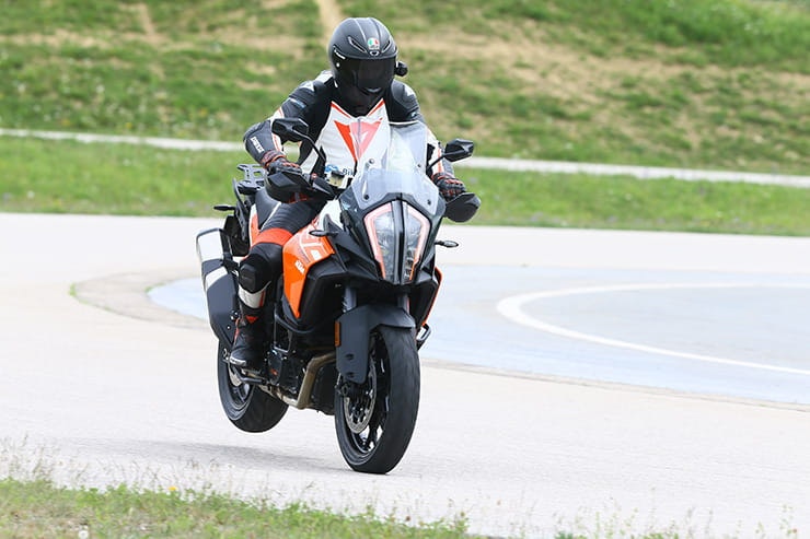 Testing KTM's range of electronics at their secret facility
