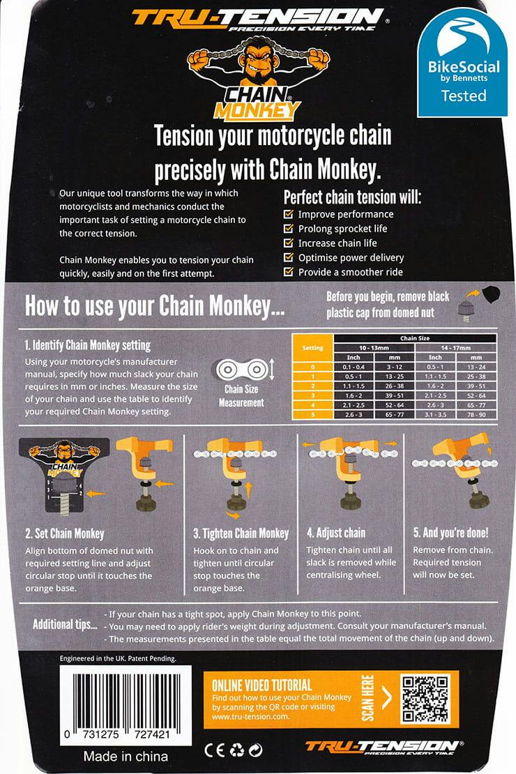 Motion Pro Tru-Tension - Motorcycle Chain Tensioning Tool For Precise ...