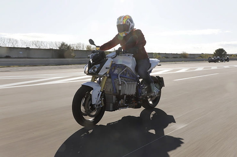 BMW eRoadster Prototype Electric Bike - Ridden