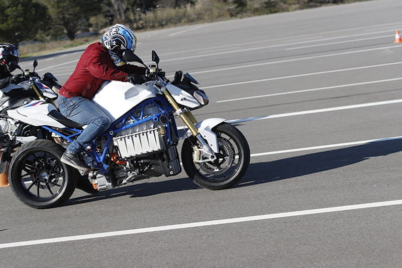 BMW eRoadster Prototype Electric Bike - Ridden