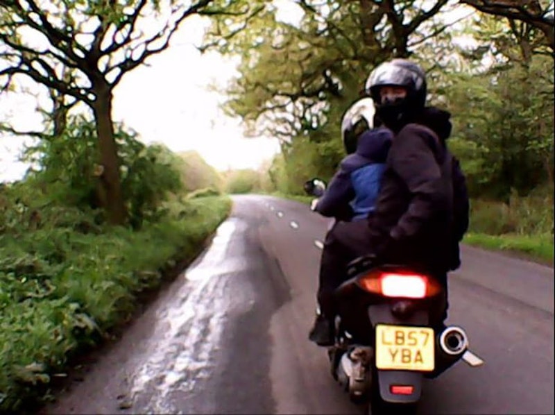 Stolen number plate scooter thieves