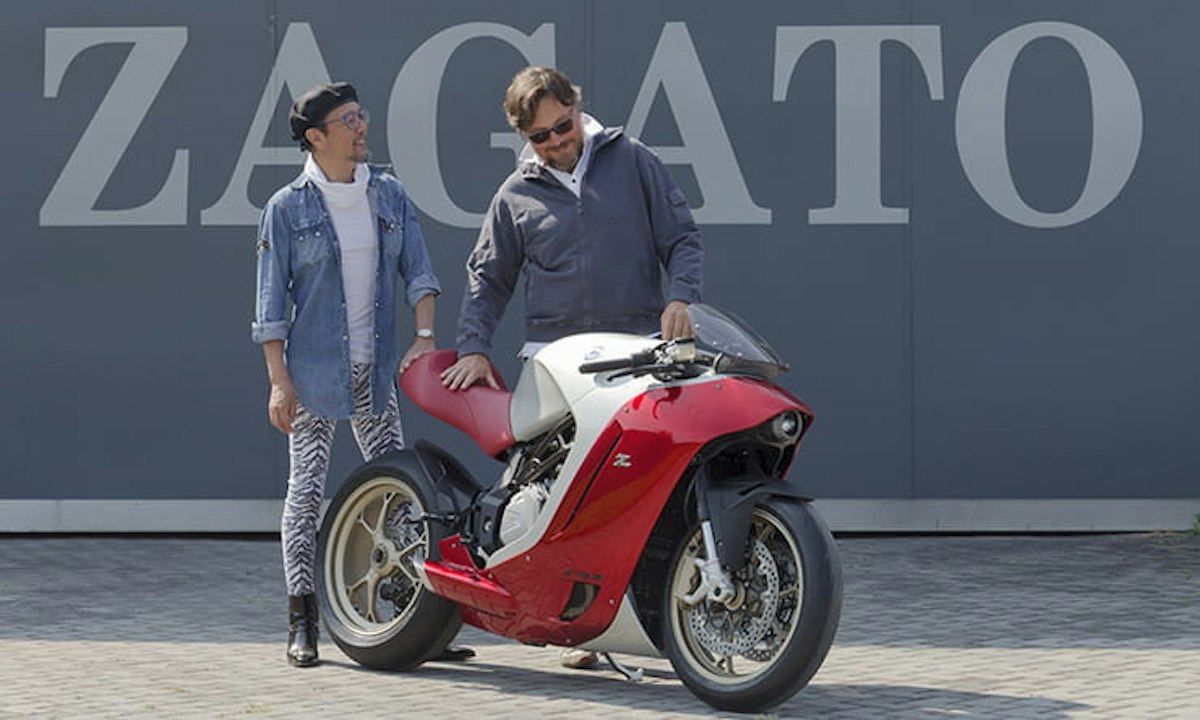 Andrea Zagato on the MV Agusta F4Z