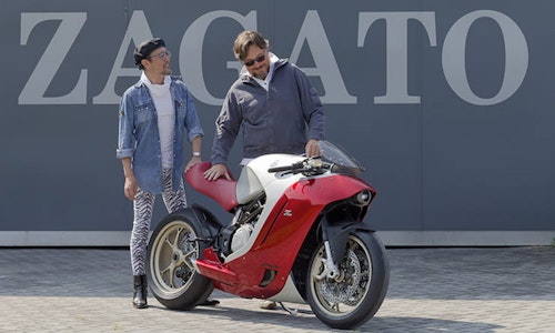 Andrea Zagato on the MV Agusta F4Z