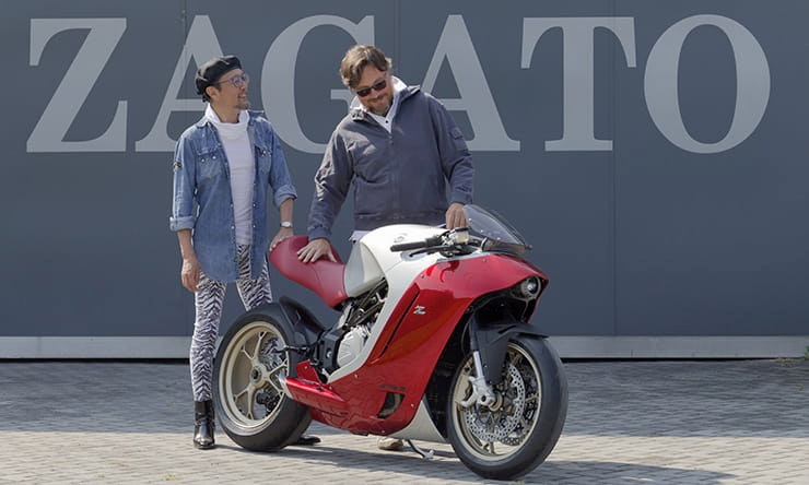 Andrea Zagato on the MV Agusta F4Z