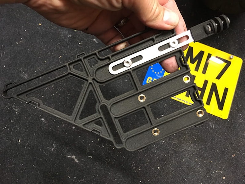 The Zona rear view camera mounting bracket