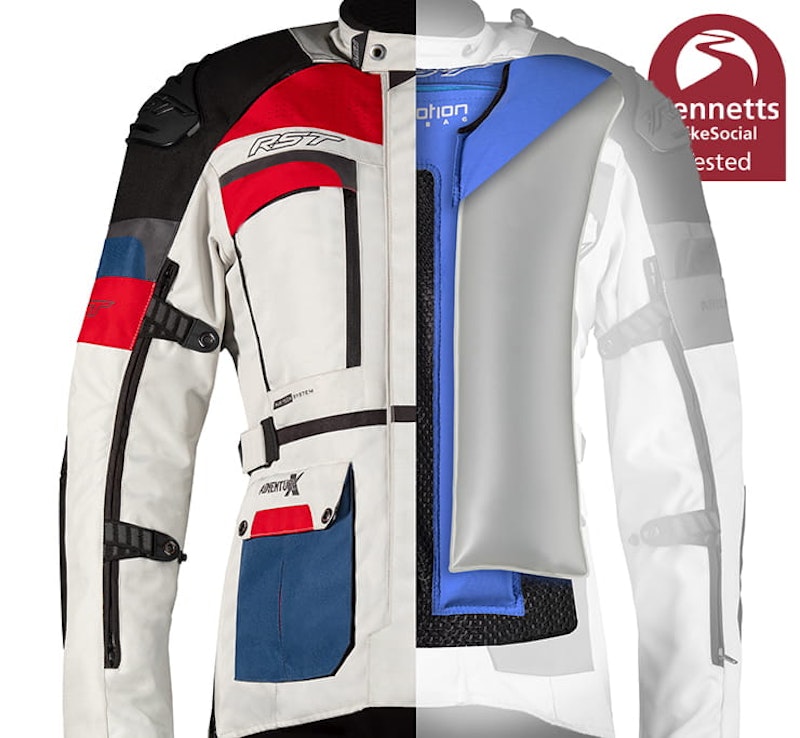 The RST Pro Series Adventure-X Airbag is one of the most protective motorcycle jackets available thanks to its CE approval and In&Motion airbag. Full review