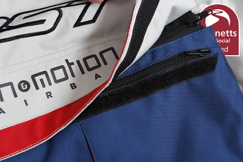 The RST Pro Series Adventure-X Airbag is one of the most protective motorcycle jackets available thanks to its CE approval and In&Motion airbag. Full review